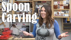 Lindsay Carves a Spoon - Get Woodworking Week 2016